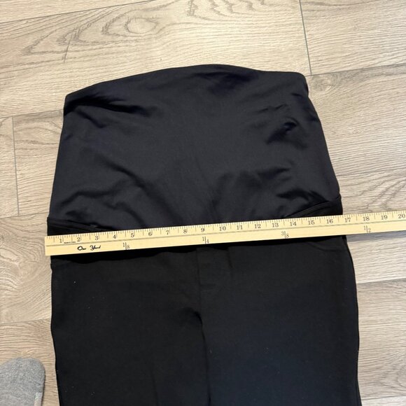Isabel Maternity Ankle Jeggings Pants Size M Black Stretch Crossover Waistband P - Picture 6 of 10